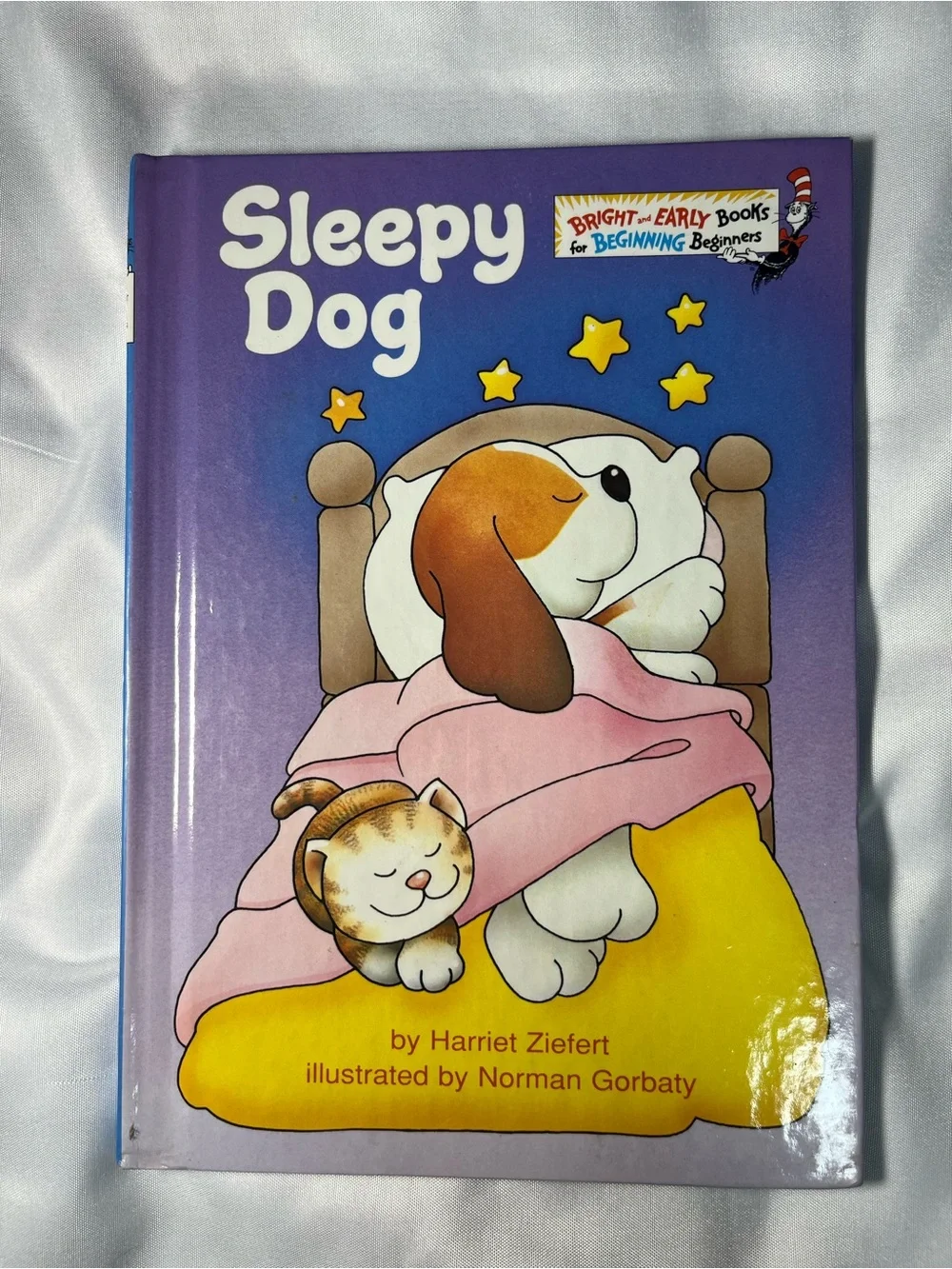 VTG 1984 Dr Seuss Sleepy Dog Step Into Reading Harriet Ziefert Grolier‎ Book HC